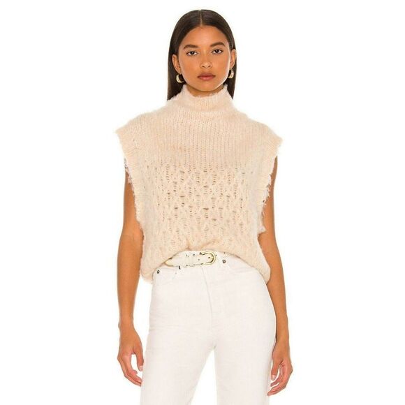 Free People - XS - Lost Illusion Sleeveless Sweater in Powder Puff - Picture 1 of 5